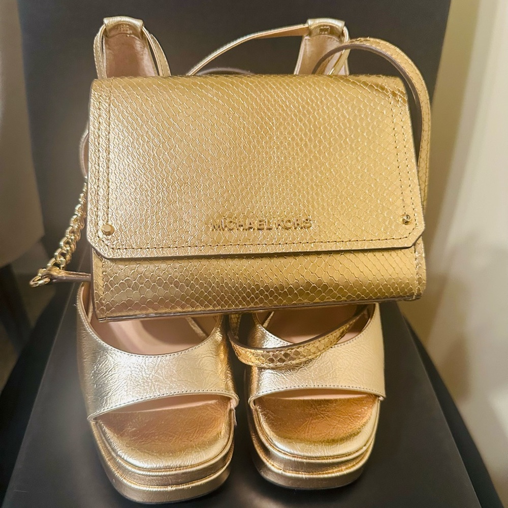 Inc Platform Heels With Matching Michael Kors Bag - image 6